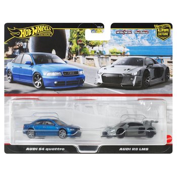 Hot Wheels - Car Culture Premium 1/64 Véhicules Audi S4 Quattro et Audi R8 LMS