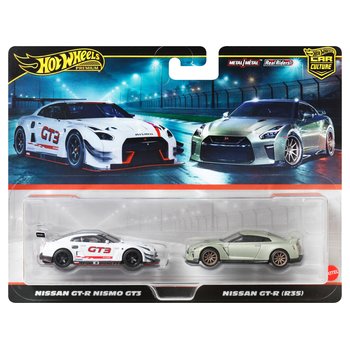 Hot Wheels - Car Culture Premium 1/64 Véhicules Nissan GT-R Nismo GT3 et Nissan GT-R35