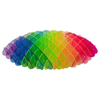 Pocket Play Fidget Wurm mit Gitter-Design bunt