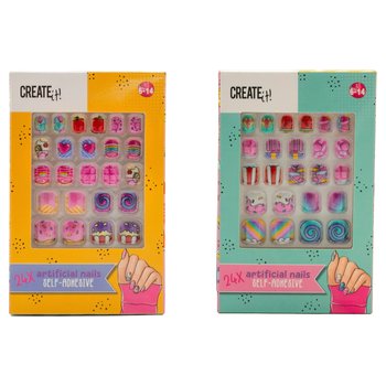 Create It! Candy Explosion Nagels Stick-On 24-Pack assorti