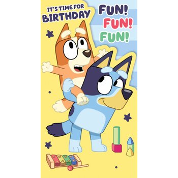 Bluey Birthday Card Bluey and Bingo (No Age)