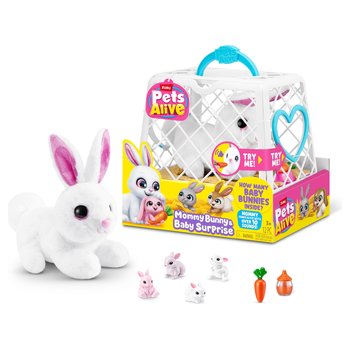 Pets Alive - Peluche Interactive Maman Lapin & Bébés Surprises