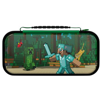 PDP Gaming REALMz Glow In The Dark Deluxe Travel Case for Nintendo Switch & Lite - Minecraft Fore