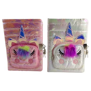 Dizzy Peach - Carnet Licorne A5 - Gris Brillant