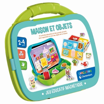 Clementoni - Mallette Magnétique Mots et Objets