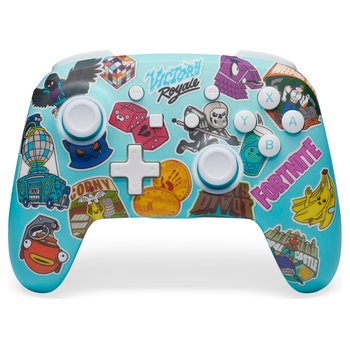 PowerA Enhanced Wireless Controller for Nintendo Switch - Fortnite Sticker Mania