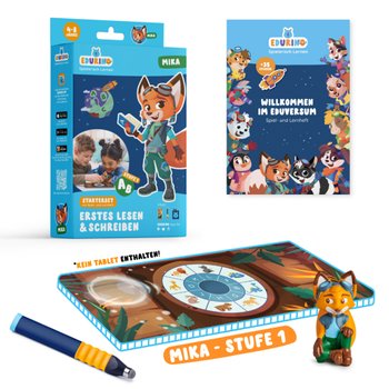 Edurino Starterset Mika Erstes Lesen & Schreiben mit Stift und Figur für Lernapp