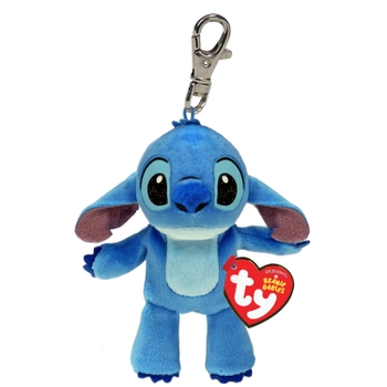 Beanie Babies Sleutelhanger Disney Stitch Knuffeltje met Geluid 9 cm