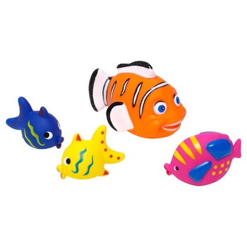 Badspeelgoed Zwemmende Vissen Set van 4  assorti