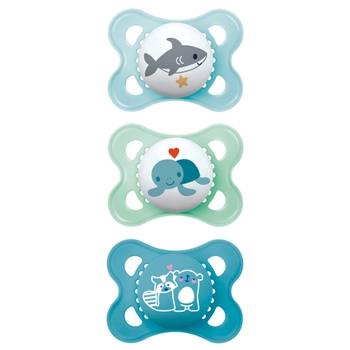 MAM Schnuller 0-6 Silikon Gr. 1 Original 3er-Set sortiert