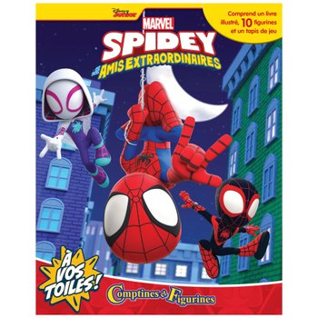Spidey et ses Amis Extraordinaires - Livre Comptines et 10 Figurines