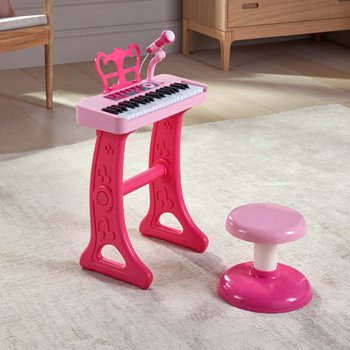Big Steps Musical Keyboard and Stool Pink