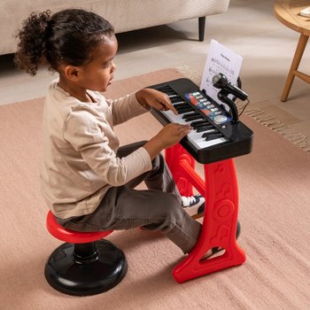 Big Steps Musical Keyboard and Stool Red