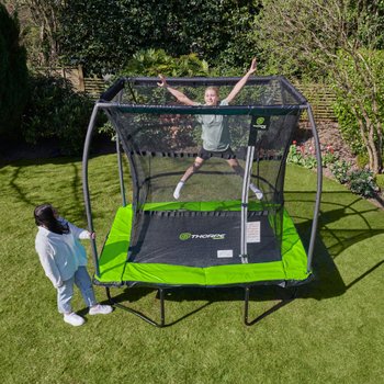 8 x 6ft Thorpe Sports Rectangular Trampoline with Enclosure Net