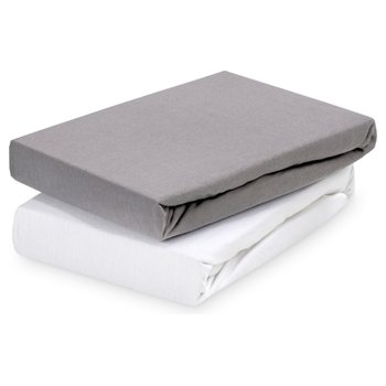 Julius Zöllner Spannbettlaken 2er-Set 70 x 140 cm anthrazit/weiß