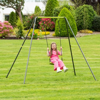 Single Seat Metal Swing Set