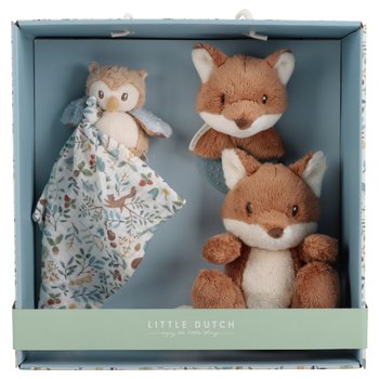 Little Dutch Geschenkset Forest Friends met Knuffel, Knuffeldoekje en Rammelaar