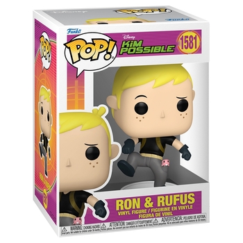 Funko POP! Figur 1581 Disney Kim Possible Ron mit Rufus