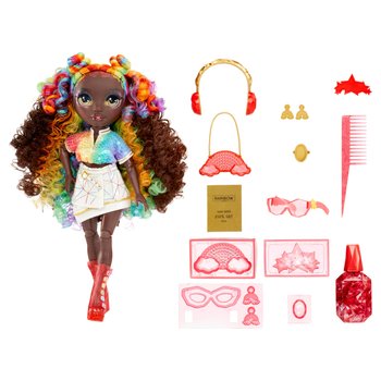Rainbow High - Creative Crystals Poupée Iris avec Accessoires à Fabriquer