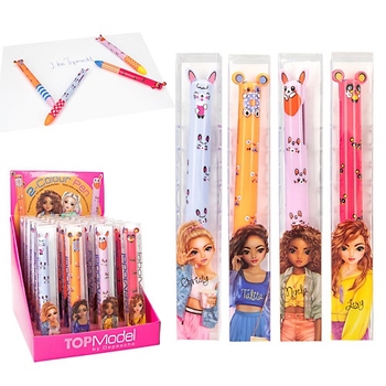 TOPModel - Stylo à Bille 2 Couleurs - Modèle Aléatoire