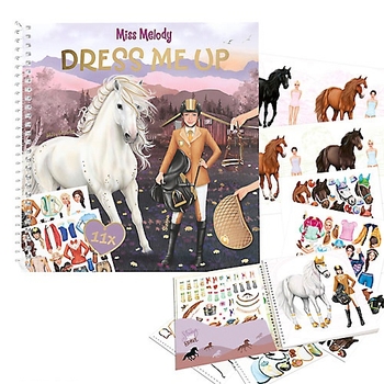 Miss Melody - Dress Me Up Livre avec Autocollants