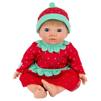 Tiny Treasures Baby Doll Clothes Strawberry Cutie Dress and Hat