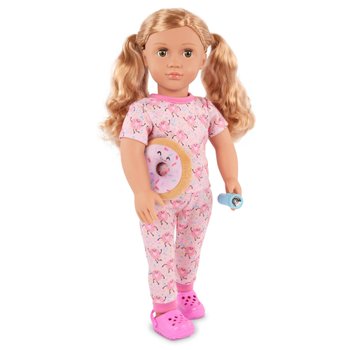 Our Generation Deluxe Pjs and Plush Dreaming of Donuts Outfit