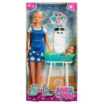 Steffi Love Baby's Eerste Bad Set met 2 Poppen