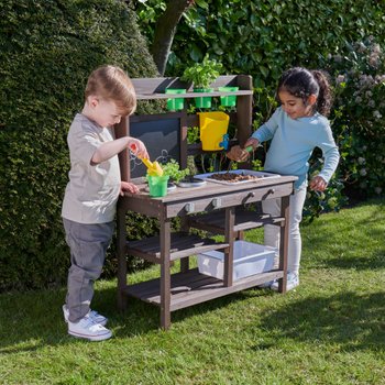 Wooden Mud Kitchen with Accessories Outdoor Playset