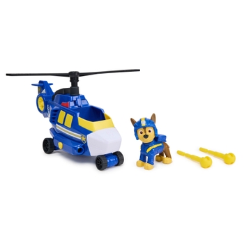 La Pat'Patrouille - Air Rescue Figurine Chase et son Hélicoptère