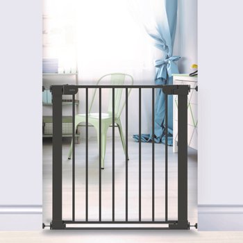 Noma Flat Step Pressure Stair Gate Black