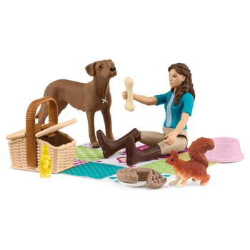 Schleich - Horse Club 42746 Mini Monde Lisa Prépare son Pique-Nique