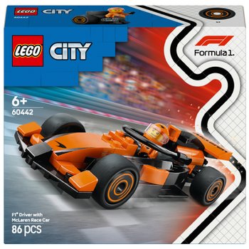 LEGO City 60442 Voiture de Course McLaren avec Pilote de F1