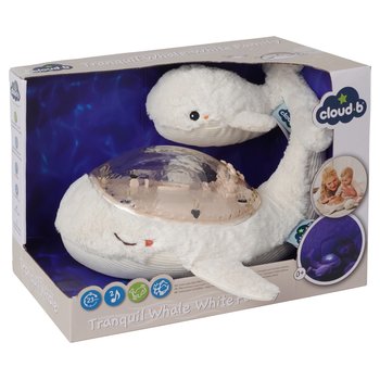 Cloud B - Peluche Veilleuse Tranquil Whale Family Blanc