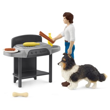 Schleich - Horse Club 42754 Mini Monde Tom s'occupe du Barbecue