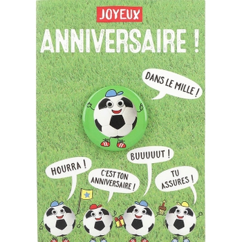 Carte Anniversaire Football