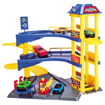 Dickie Toys - Garage 3 Niveaux avec 1 Véhicule