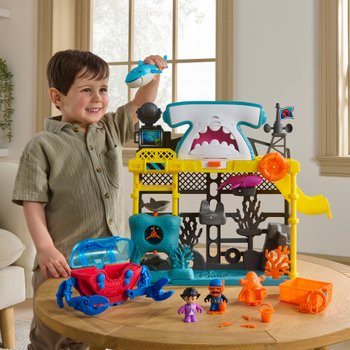 Big Steps Set Unterwasser-Station mit Hai-Abenteuer, Licht & Sound