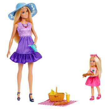 Barbie Family & Friend Malibu and Chelsea Dolls 2 Pack