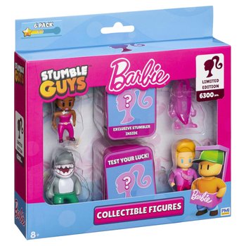 Stumble Guys - Ensemble 6 Figurines Barbie 6 cm - Modèle Aléatoire