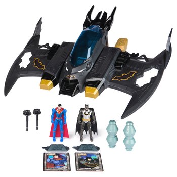 DC Comics Batman Transformierbarer Batwing 2 in 1 mit Batman und Superman Figur