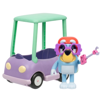 Bluey Chat Mates Figure & Vehicle Grannies Car with Janet