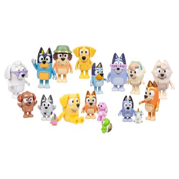 Bluey - Coffret Ultime 14 Figurines Amis et Famille de Bluey