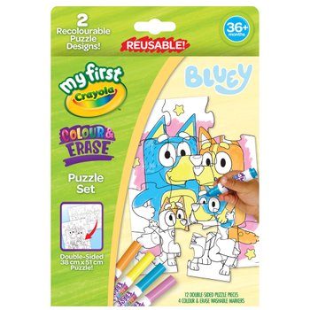 My First Crayola Puzzle Set Colour & Erase Bluey