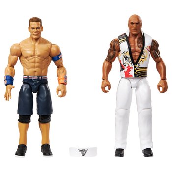 WWE Main Event Showdown Figuren The Rock Final Boss vs. John Cena 2er Set