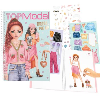 TOPModel - Livre de Coloriage et d'Autocollants Dress Me Up