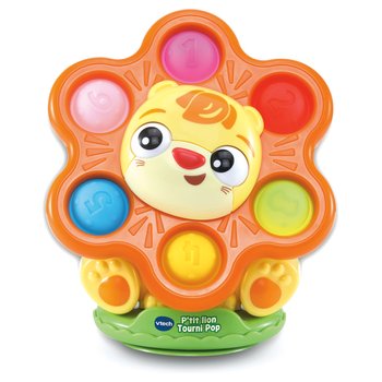 VTech - Jouet d'Éveil P'tit Lion Tourni Pop