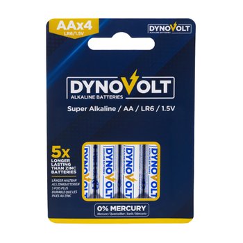 DynoVolt Alkaline Batterien AA LR6 1,5V 4 Stück