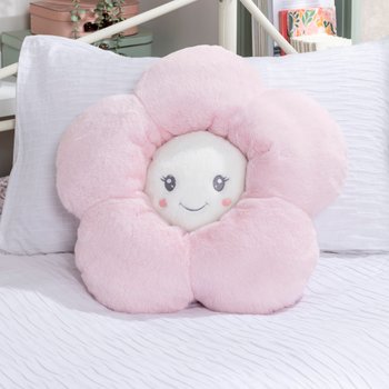 Coussin Fleur Marguerite Rose 50 cm