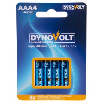 DynoVolt Alkaline AAA Batteries 4 Pack